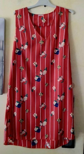 Robe rouge floral taille - floral,