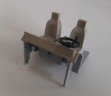 PLAYMOBIL (Q31106) CHANTIER - Intérieur Cabine Camion Benne 3141 (jauni - cassé)