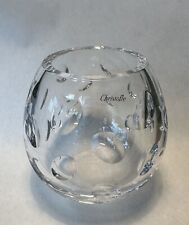 Vase rond en cristal CHRISTOFLE modèle CLUNY - Jamais Servi