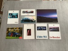 lot de brochure catalogue voiture ancien vintage porsche bmw honda garage