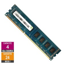Barrette Mémoire 4Go RAM DDR3 Ramaxel RMR5040ED58E9W-1600 PC3-12800U 1600MHz 2Rx