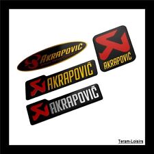 Plaque Aluminium Haute Température AKRAPOVIC OVAL pour Silencieux Auto Moto NEUF