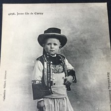 CPA Enfant Costume Breton Bretagne Broderie Garçon De Coray Antique Postcard