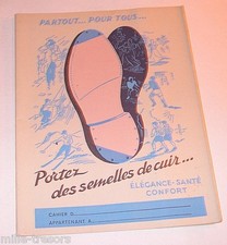 Protège cahier Portez des semelles de cuir