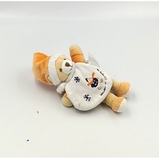 Doudou et compagnie attache tétine ours firmin orange bleu cape neige - 34670