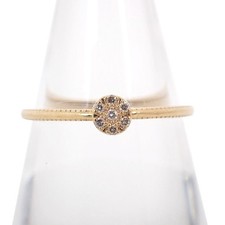 [Occasion] agète / or jaune 10 carats / diamant / bague / taille US 6,5-7 / J...