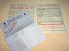 Publicité Huiles POLAROIL + lettre Founisseurs 1934