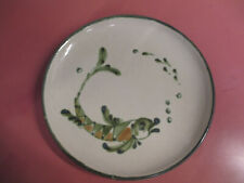 7 ASSIETTES EN GRÉS DÉCOR DE