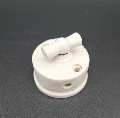 Ancien interrupteur porcelaine