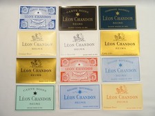 12 ANCIENNES ETIQUETTES