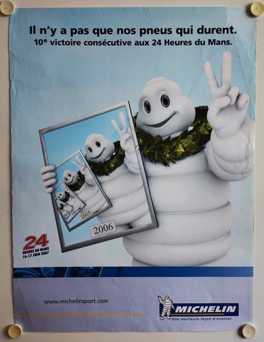 Affiche pneus michelin 2007 - michelin, il