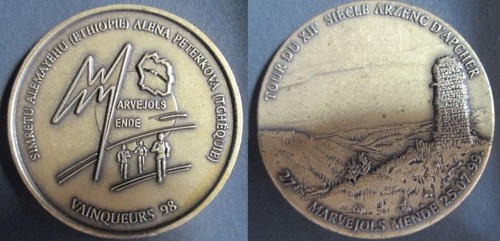 Lozère médaille 27e - lozère, marathon