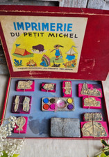 ANCIEN JEU ENFANT IMPRIMERIE LE PETIT MICHEL TIMBRE ENCRE