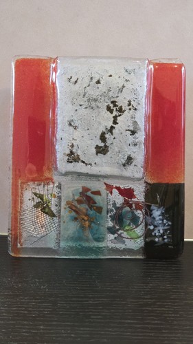 Modern fused glass - fused, abstract