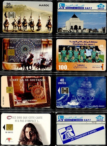 Maroc lot 8 cartes - lot,