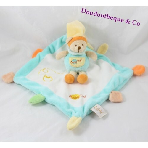 Doudou plat ours baby - plat, nat'