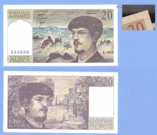 France francs debussy 1980 - francs,