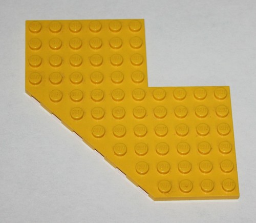 Lego city yellow plate 10x10 - city,
