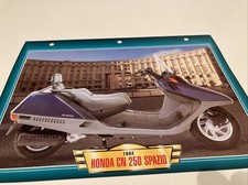 Honda CN250 Scooter Spazio 1992 CN 250 fiche carte moto passion collection Atlas
