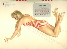 page calendrier pin-up