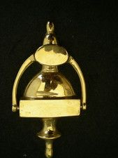 PORTE HEURTOIR EN LAITON DORE DE  PORTE MAISON SONNERIE 