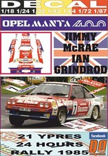 DECAL OPEL MANTA 400 JIMMY McRAE YPRES 24 R. 1985 2nd (02)
