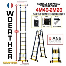 Echelle escabeau télescopique - echelle-escabeau,