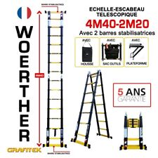 Echelle-escabeau télescopique