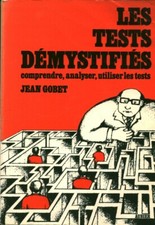 Livre les tests démystifiés Jean Gobet éditions Aubier 1985 book