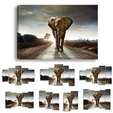 TABLEAU IMPRESSION IMAGE - IMPRIMEE 53 MODELES ANIMAUX ELEPHANT PAYASAGE