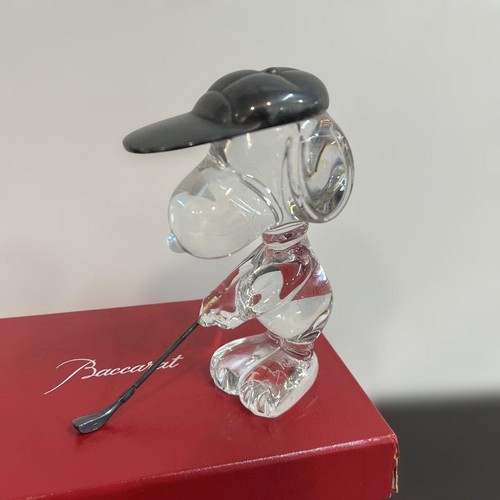 Figurine baccarat snoopy - snoopy, golf