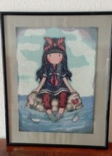 TABLEAU DIAMOND PAINTING FAIT POUPEE GORJUSS MARINE