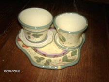 Bougeoirs assiette FRAISES DES BOIS PARTYLITE