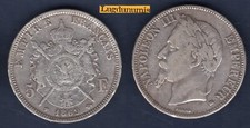 5 Francs 1869 BB Strasbourg TB VI Napoléon III T laurée 2nd Empire 1852-1870