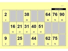 Lot de 500 Cartons de Loto Standard – Bristol 160g – 148x105mm – Jaune