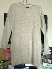 Pull long fille Taille 12 ans 152 cm, Marque Okaidi, couleur blanc cassé, alpaga