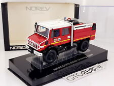 Norev 1:43 scale Mercedes-Benz Unimog U5000 2005 CCFM Sides Camion de Pompier