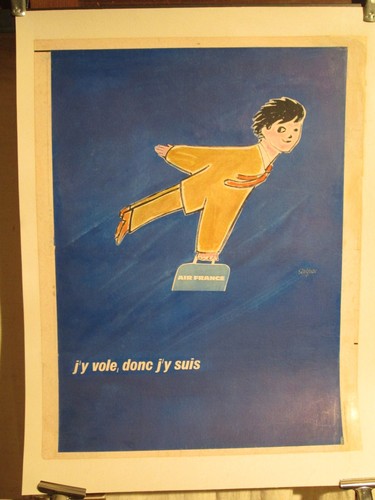 Affiche air france savignac - affiche,