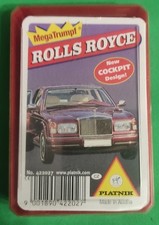 PIATNIK  Jeu de cartes Quatuor   Quartett  Mega Trumpf  " ROLLS ROYCE  "