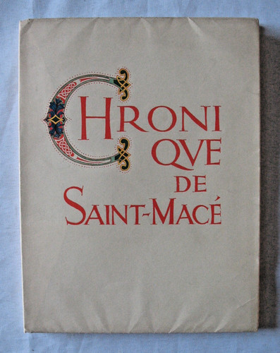 Chronique saint macé de - chronique,