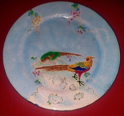 Assiette emaux gien longwy - assiette,