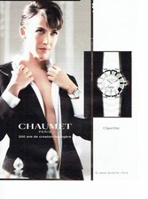 PUBLICITE ADVERTISING 126  2011  Chaumet  montre class One & Sophie Marceau