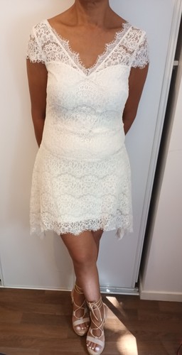 Robe dentelle blanche neuve - dentelle,