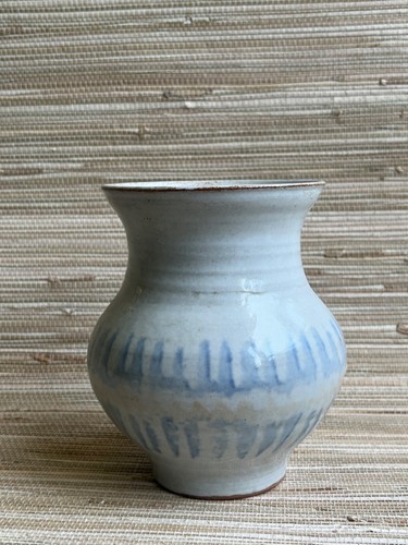 Vase grès émaillé - vase, signé