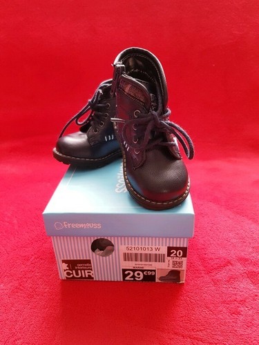 Bottines cuir bleu - 🌨,