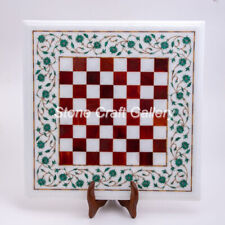 15 " Marbre Échecs Table Demi