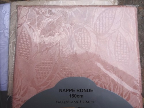 Nappe ronde damassee antitache - ronde,