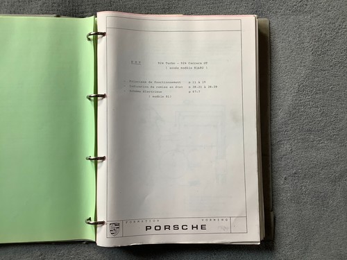 Document officiel porsche - porsche, 924