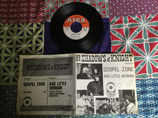 DISQUE VINYLE  45 TOURS - SINGLE - THE SHADOWS OF KNIGHT - GOSPEL ZONE - RARE -