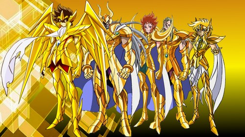 Gold saint seiya anime - anime, poster